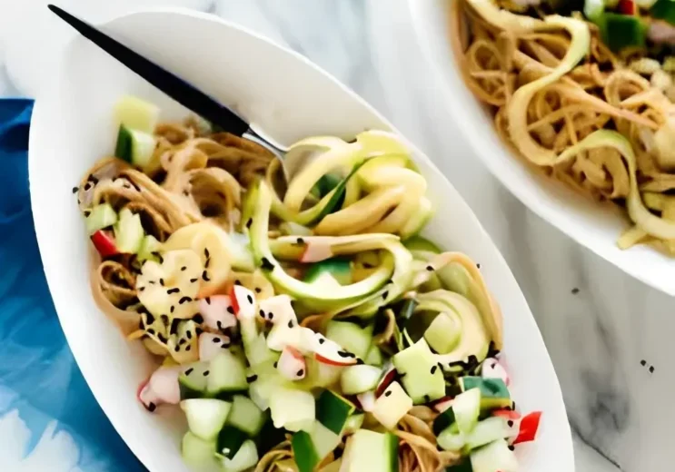 Soba noodle salad with cucumber and sesame